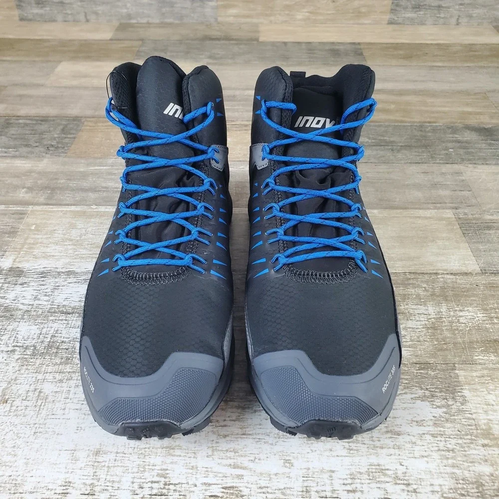 Inov-8 Roclite 335 Womens Boots Sz 8 Black Blue Insulated Hiking Ankle Boot